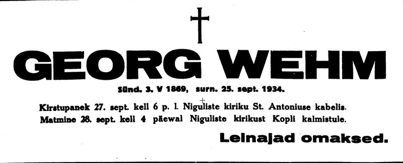 Datei:GeorgWehmAnzeige.jpg